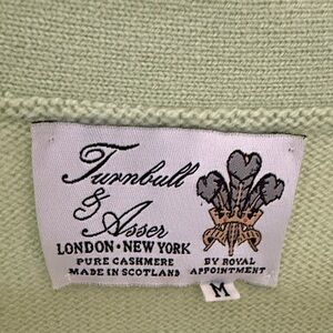 Turnbull & Asser Women's Light Green Cashmere Sweater